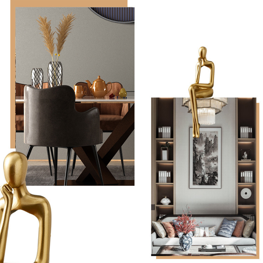 Statuette Décoration Dorée